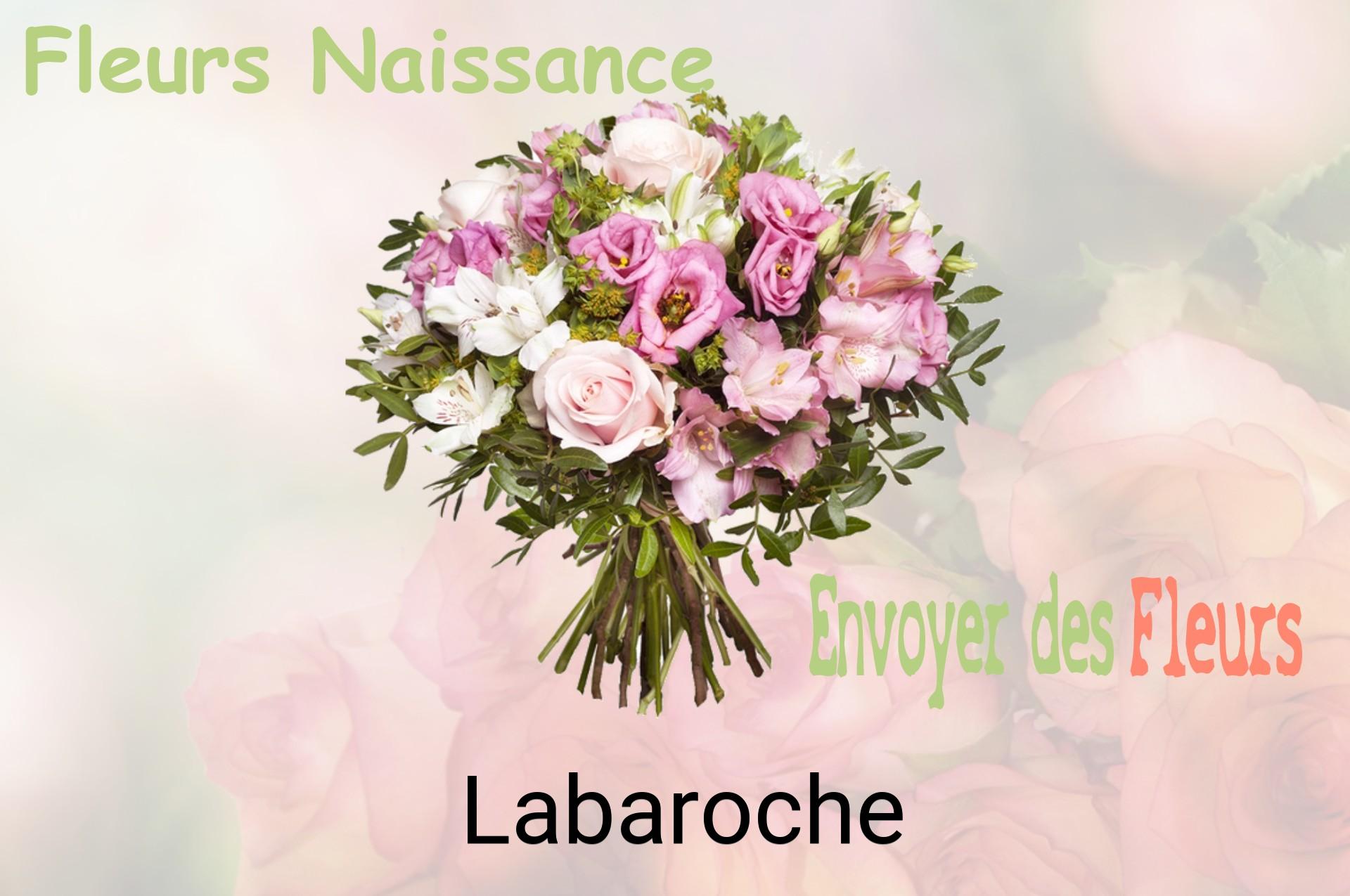Bouquet de fleurs de naissance livré à Labaroche