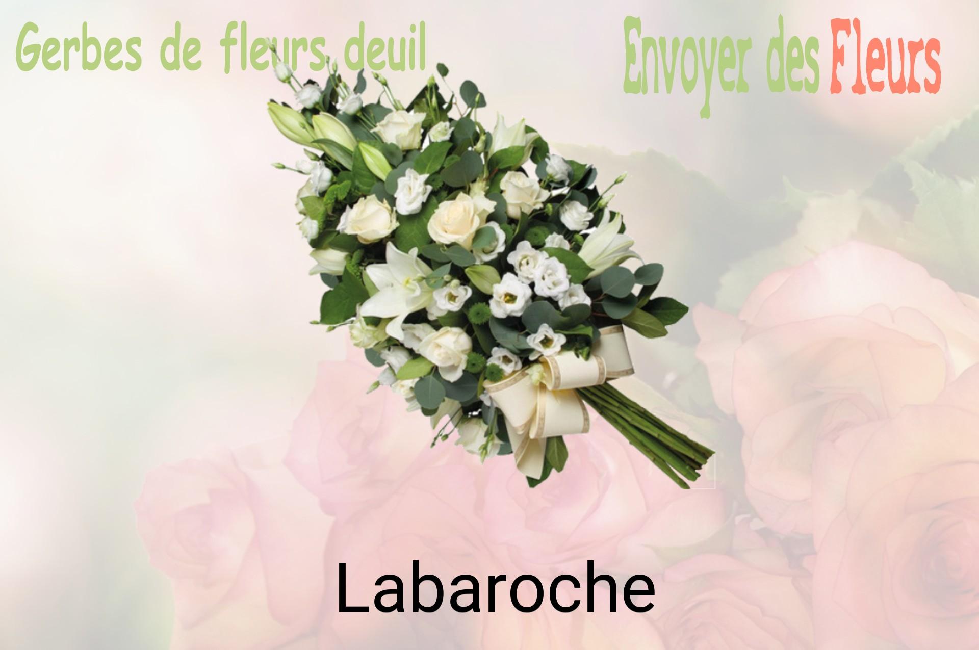 Gerbe de fleurs de deuil livrée à Labaroche